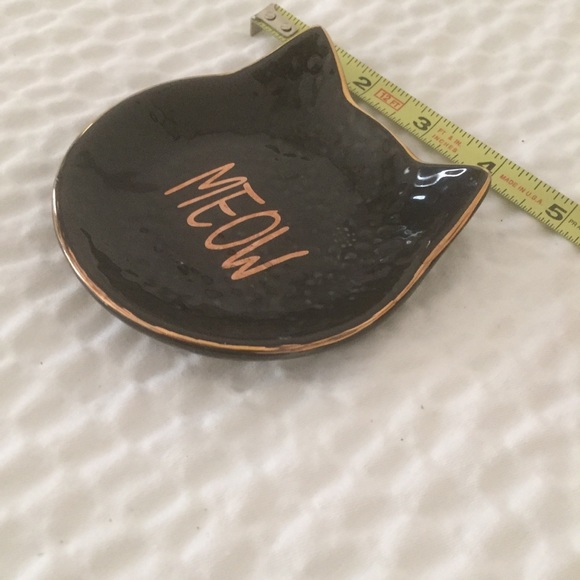 FREE W/Purchase Black Cat Meow Trinket Dish NWOT - Picture 3 of 5